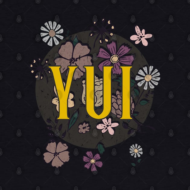 Aesthetic Proud Name Yui Flowers Anime Retro Styles by Kisos Thass